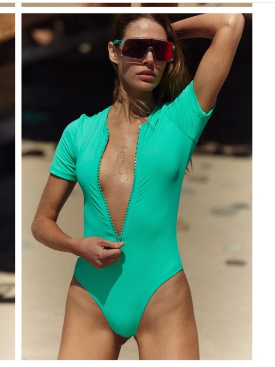 Toast Swim Other - Toast Swim sz Small S signature one piece surf suit swimsuit time will teal